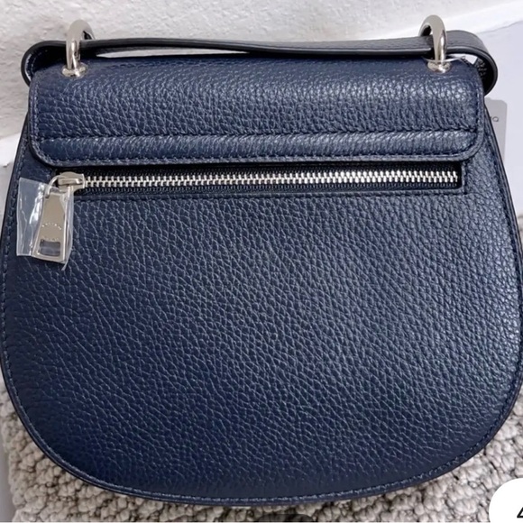 NWT Coach Remi Saddle Bag With Whipstitch Daisy Applique WITH card case - Picture 4 of 10